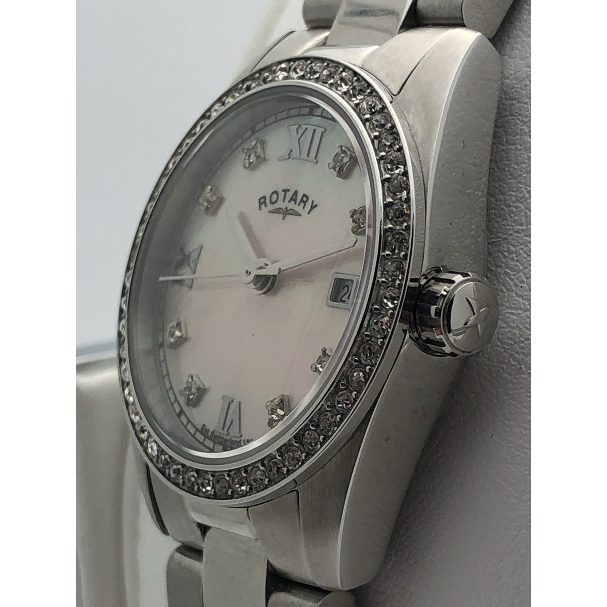 Rotary Ladies MOP Dial Havana Dolphin Standard Stainless Steel Watch LB02343/07