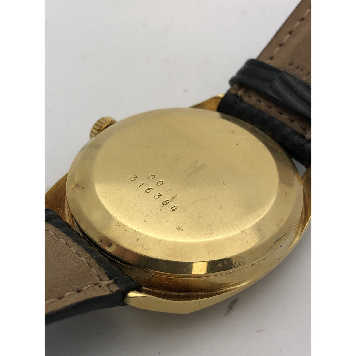 Longines Men's Bronze Dial Black Calfskin Automatic Watch 316384