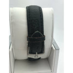 Bulova Men's Quartz Solid State Stainless Steel Black Leather Strap Watch