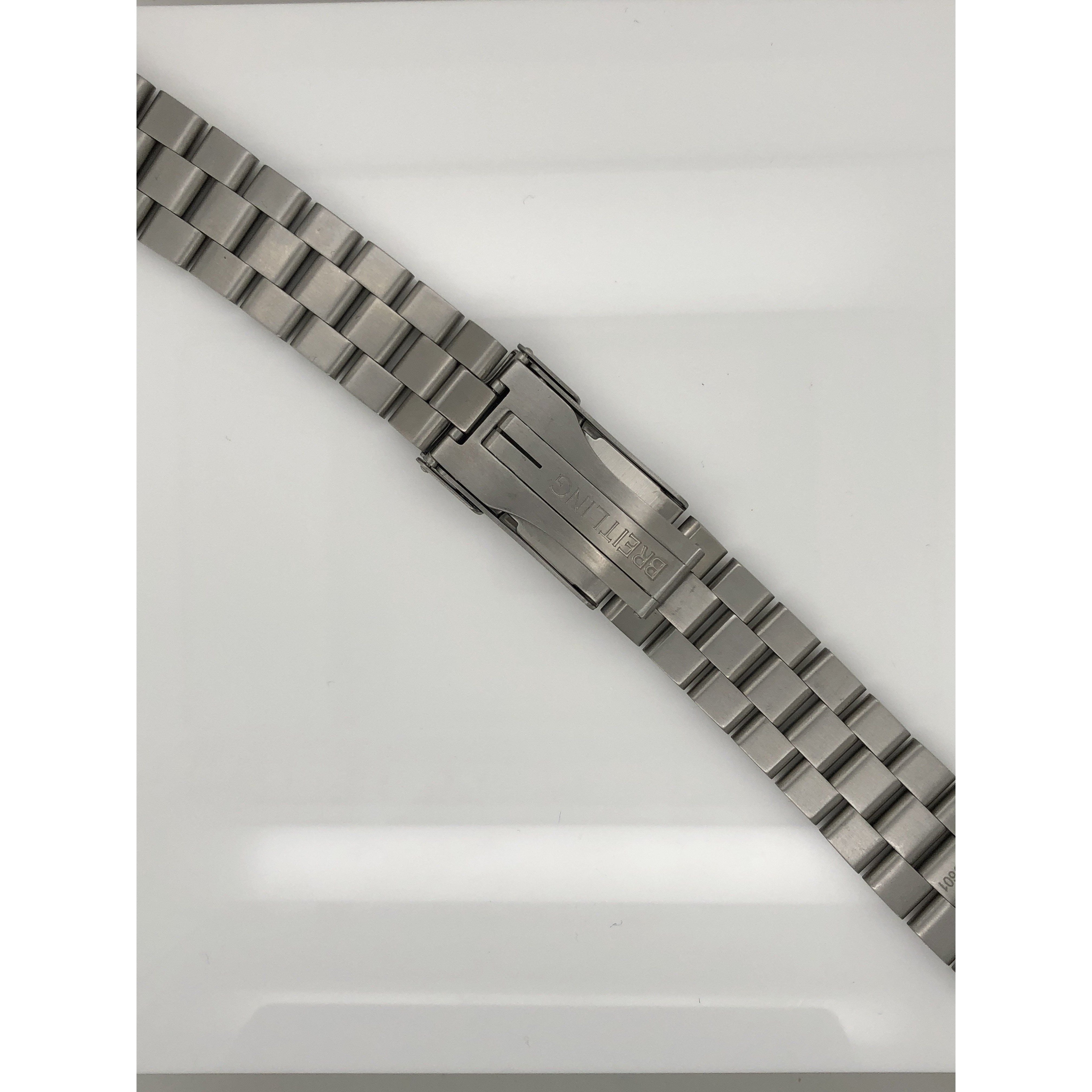 Breitling Silver Stainless Steel Strap Deployment Buckle 879A
