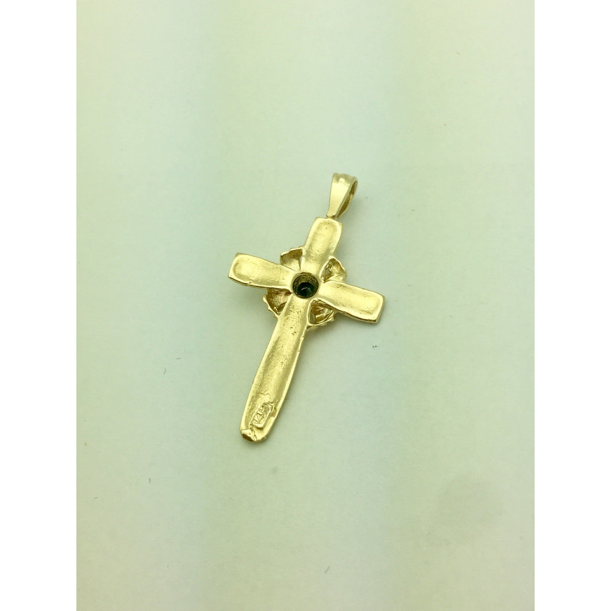14K Yellow Gold Cross Pendant CHAR005