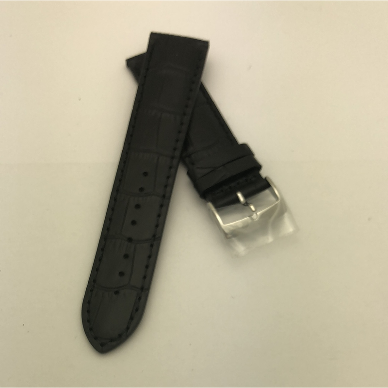 STPBL22MM001 Tissot Black Genuine Leather Strap OEM With Stainless Steel Buckle T00041653
