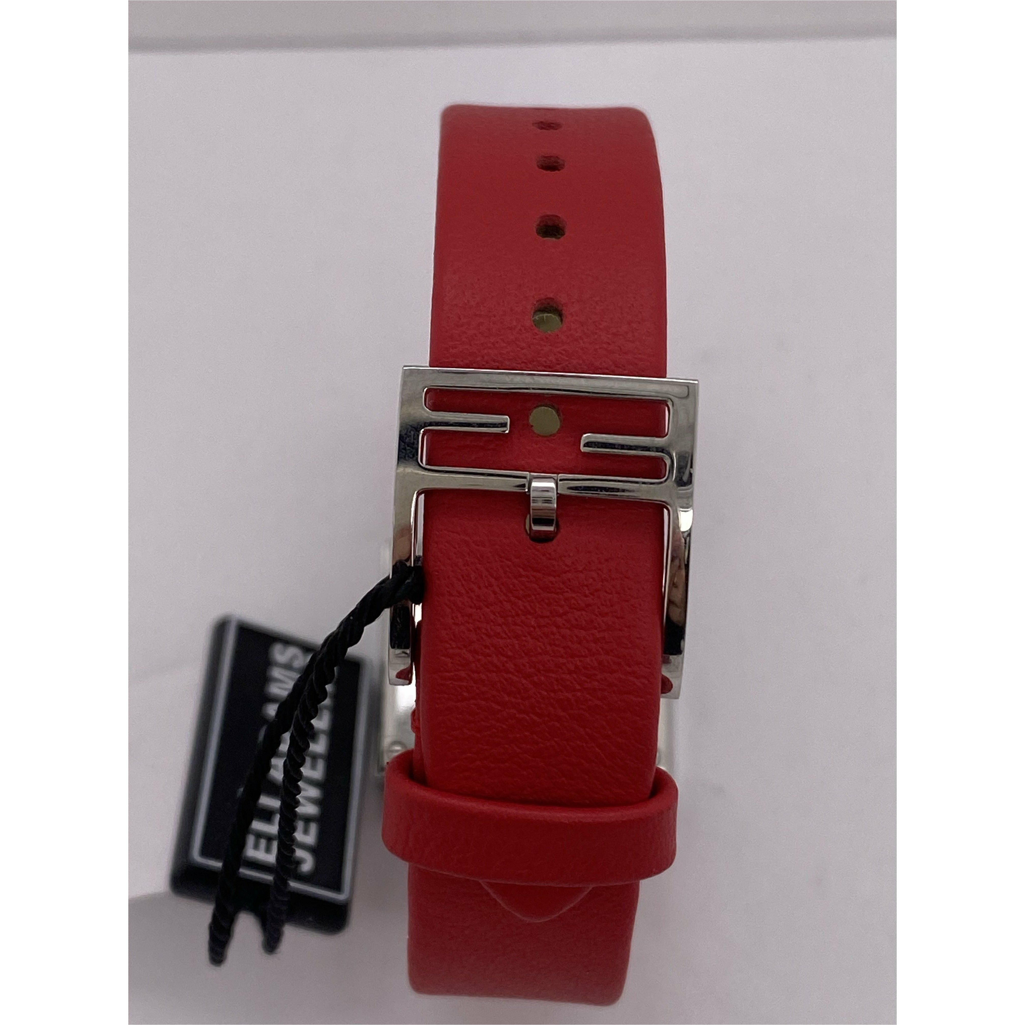 Fendi Red Dial Red Leather Strap Watch FOW850 – ELI ADAMS JEWELERS