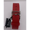 Fendi Red Dial Red Leather Strap Watch FOW850