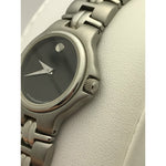 Movado Ladies Museum Black Dial Stainless Steel Bracelet Watch 0602753