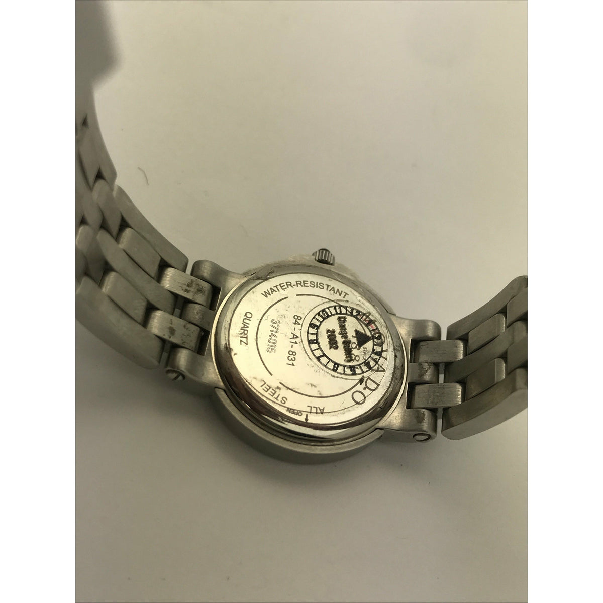 Movado Ladies Silver Tone Dial Stainless Steel Bracelet Watch 060374