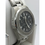 Invicta Men's Black Dial Silver Tone Stainless Steel Bracelet Watch 7050