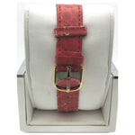 North Pole Inc. White/Red Dial Red Leather Strap Watch F5495A