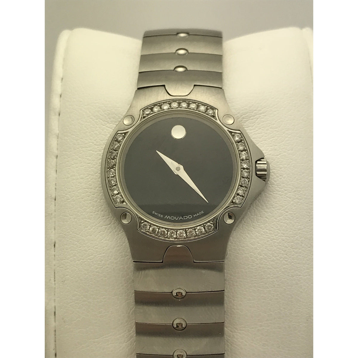 Movado Ladies SE Sports Edition Black Dial Stainless Steel Bracelet Watch 4252508