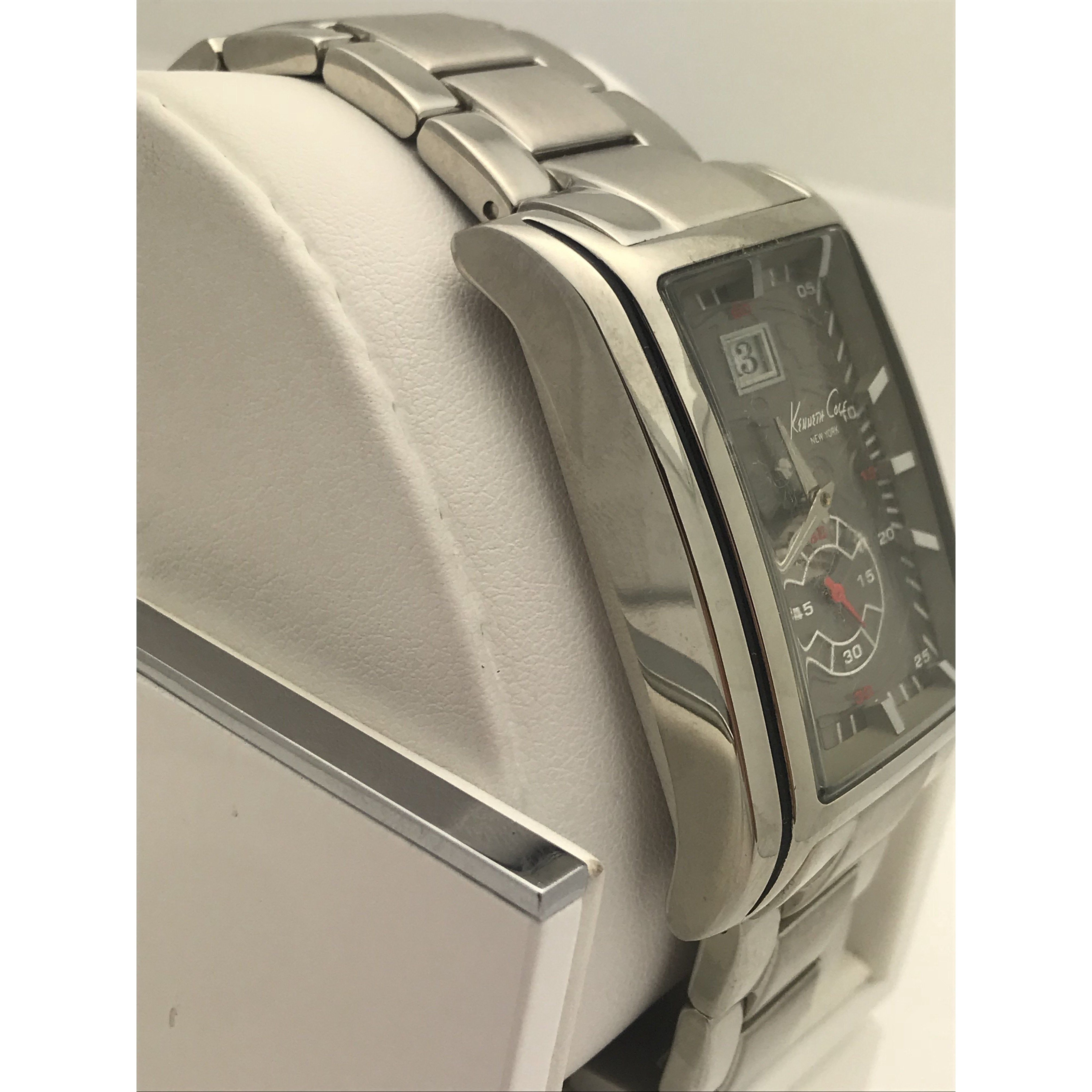 Kenneth Cole New York Men's Sport Silver-Tone Bracelet Watch