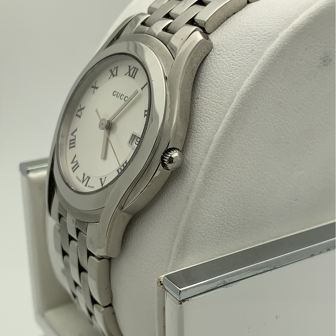 Gucci Unisex Silver Dial Stainless Steel Bracelet Watch 11711828