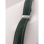 Breitling Green Leather Strap Stainless Steel Deployment Clasp 22-20mm 322X