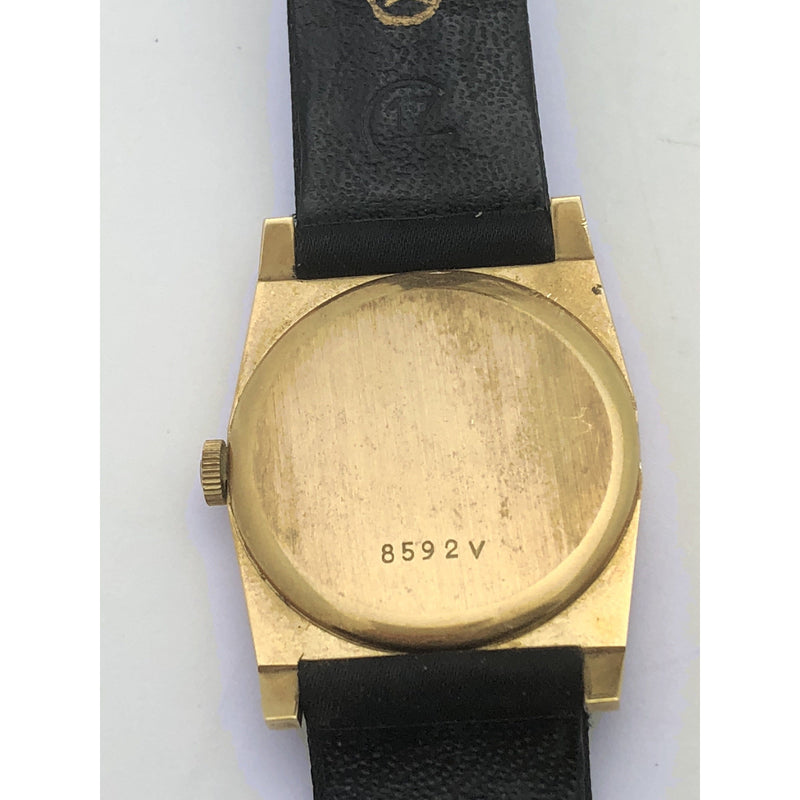 Girard Perregaux Ladies 18K Gold Case Silver Dial Watch 8592V