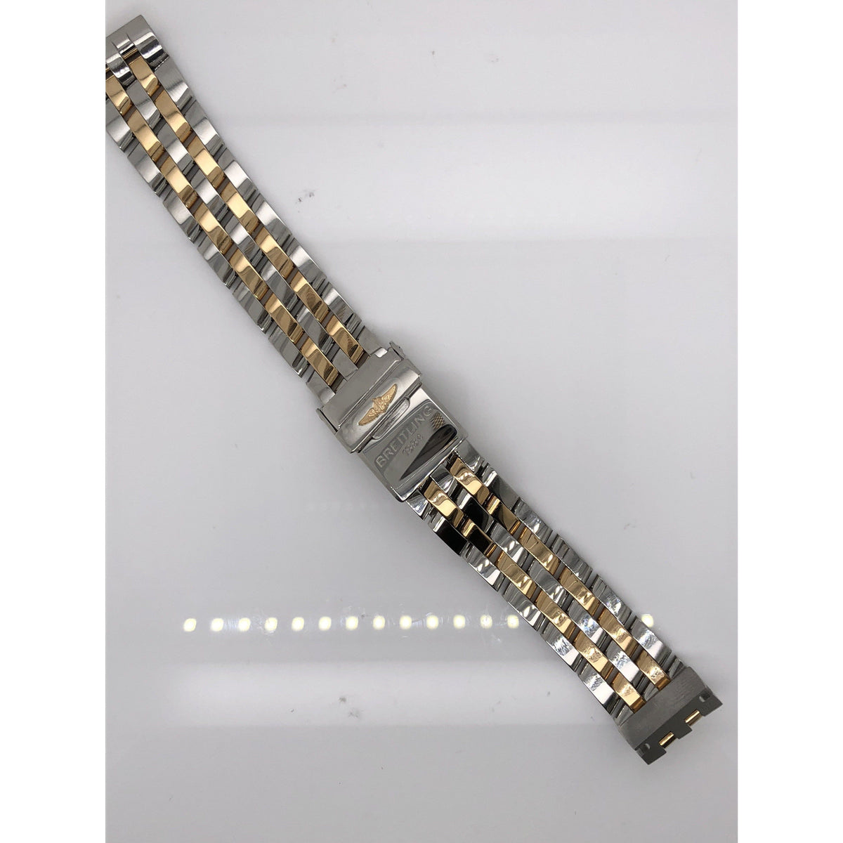 Breitling Two Tone Stainless Steel Strap Deployment Buckle 16-14mm 367C