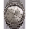 Rolex Men's Oyster Perpetual 36MM Silver Dial Diamond Bezel 2.20CT. Silver Oyster Bracelet Watch