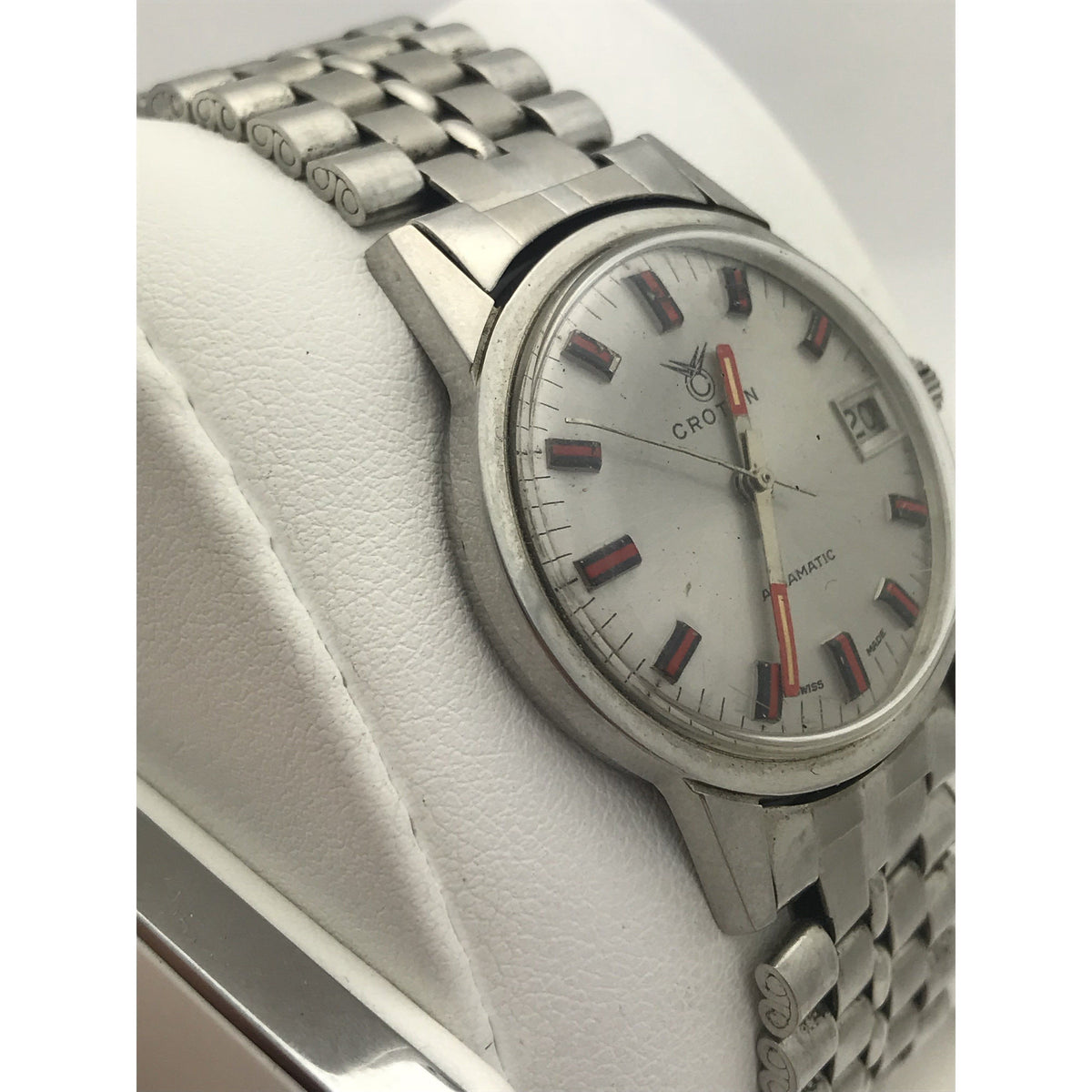 Croton Aquamatic Men's Silver Dial Stainless Steel Watch 51882