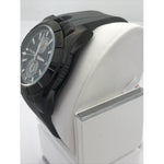 Haurex Italy Men's Black Dial Gray Silicone Strap Chronograph Watch 3J358UGW