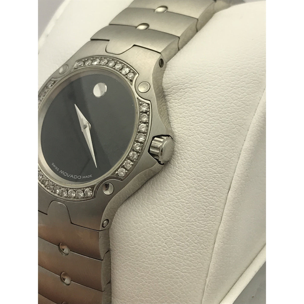 Movado Ladies SE Sports Edition Black Dial Stainless Steel Bracelet Watch 4252508