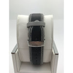 TDiezel Men's Mother of Pearl Dial Black/Gray Leather Band Watch RS-8363M