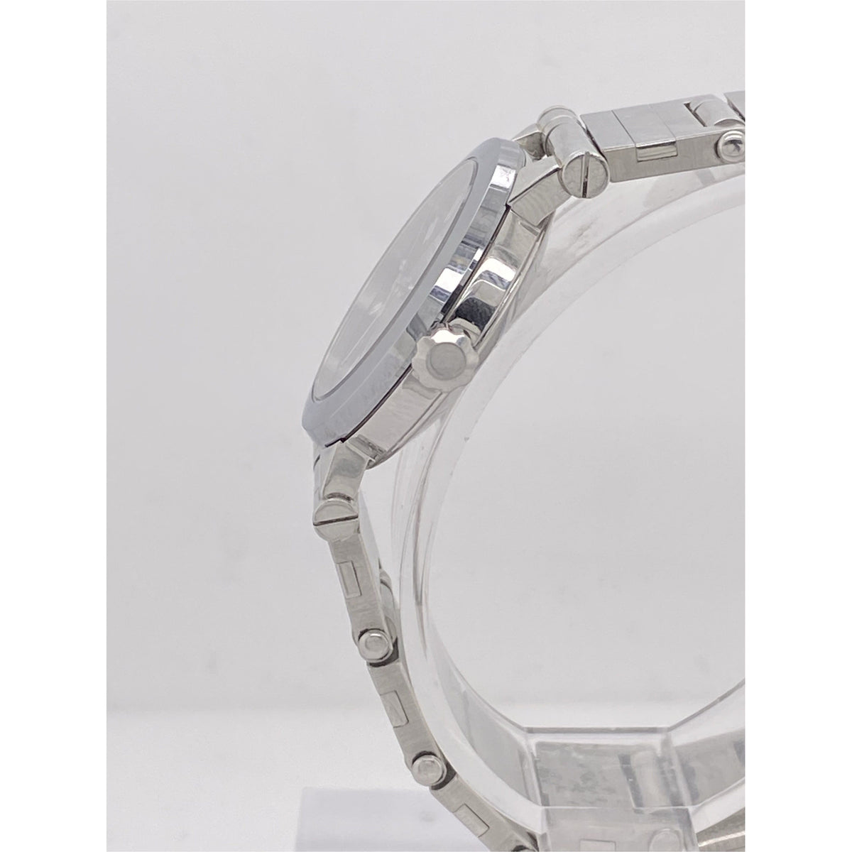 Movado Vizio Ladies Black Dial Silver Stainless Steel Bracelet Watch 83.E1.848
