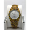 AND Ladies Silver Dial Leopard Print Bracelet Stainless Steel Case Watch 11019