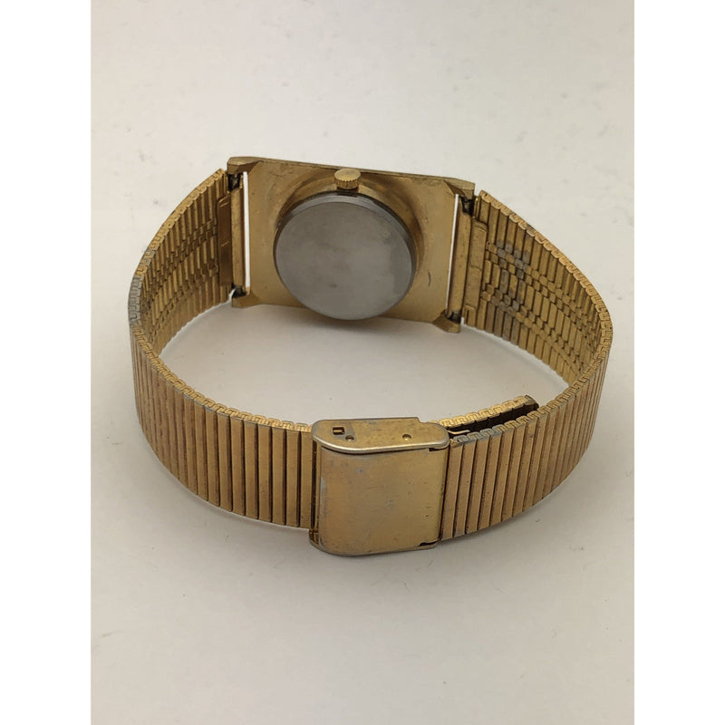 Futura Men's Gold Tone Dial Gold Tone Stainless Steel Bracelet Watch