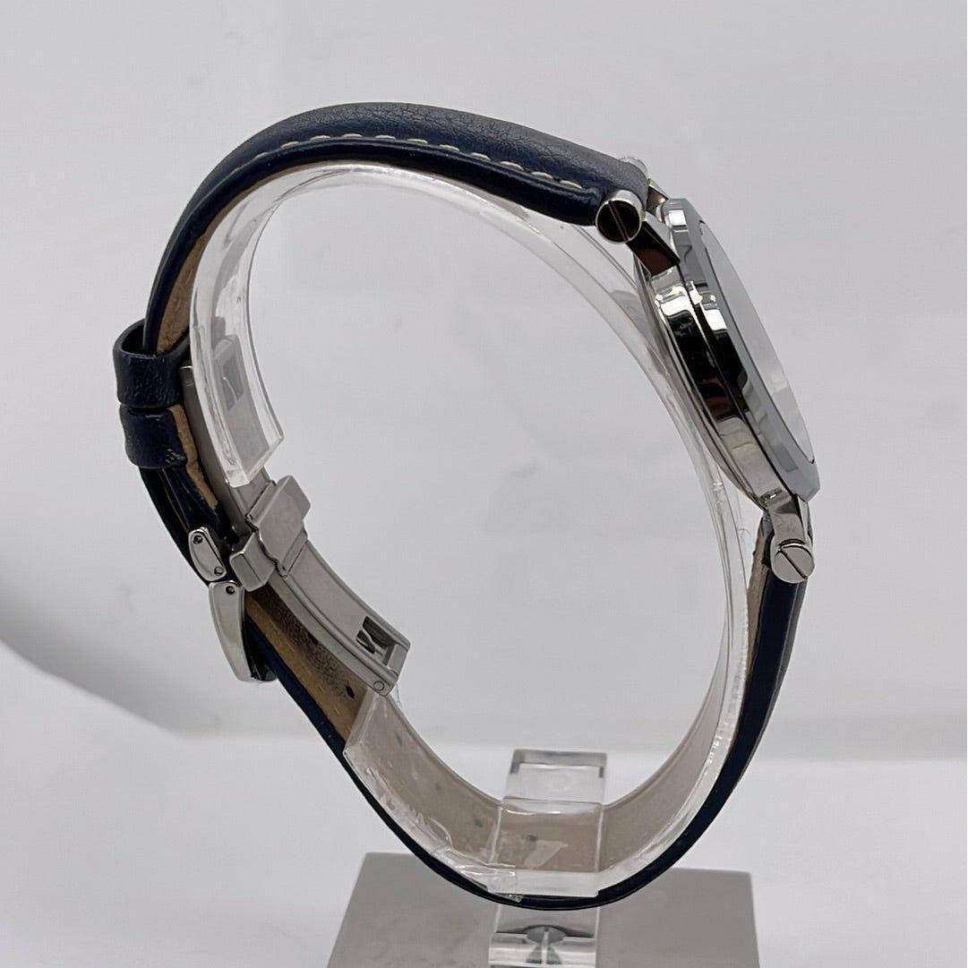 Movado Unisex Blue Dial Blue Leather Strap Quartz Watch 0604265