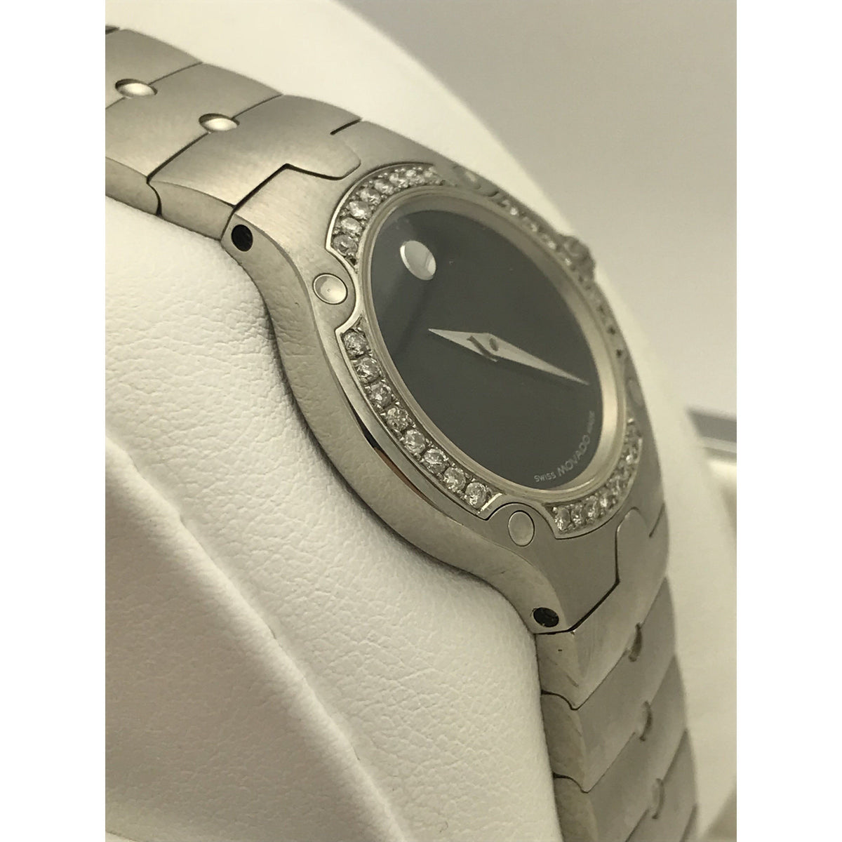 Movado Ladies SE Sports Edition Black Dial Stainless Steel Bracelet Watch 4252508