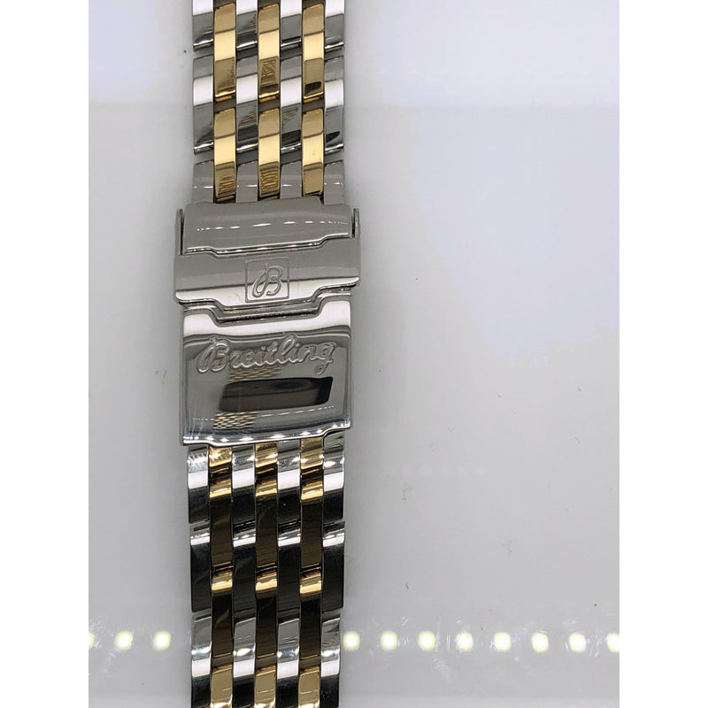 Breitling Two Tone Stainless Steel Strap Deployment Buckle 22-18mm 431D