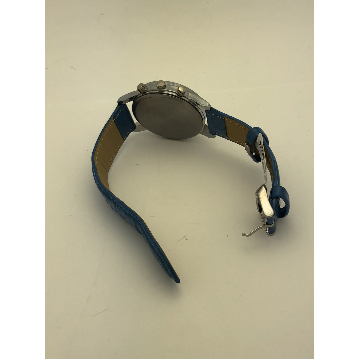 Shshd Ladies Blue Dial Stainless Steel Case Blue Leather Band Watch 4039