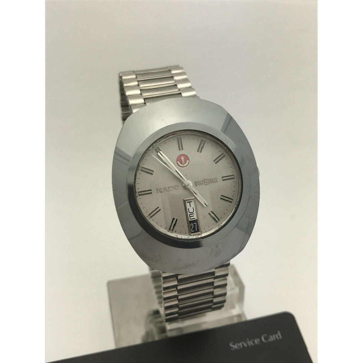 Rado DiaStar Men's Original Tungsten & Steel Silver Dial Watch 648.0408.3