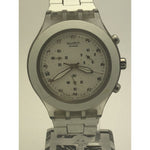 Swatch Swiss Women's White Dial White Band Watch 155V