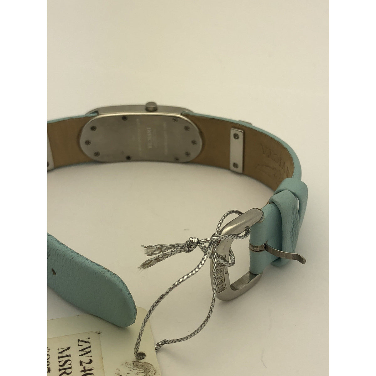 Invicta Ladies Real Diamonds Quartz Baby Blue Dial Watch Diamond Markers 2402