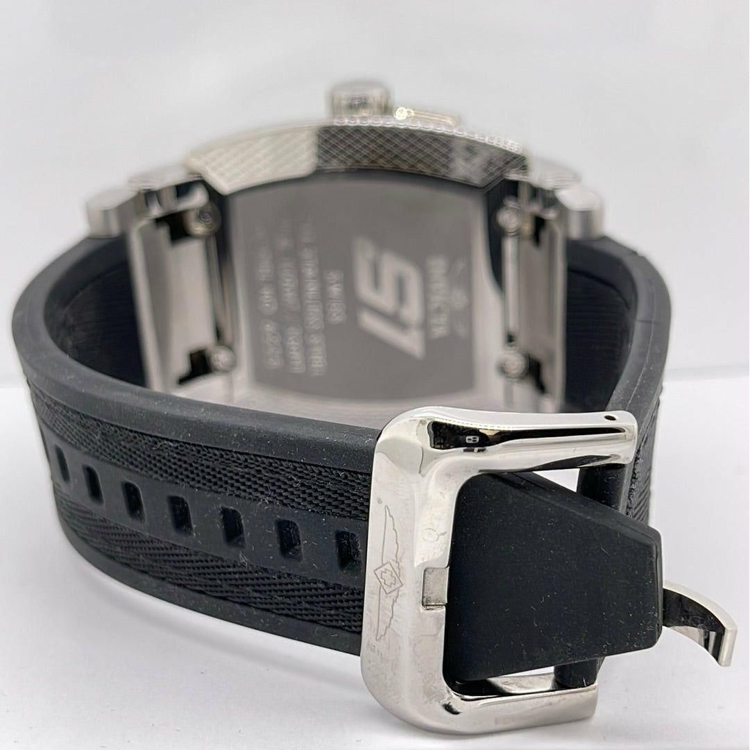 Invicta S1 Men's Green Dial Black Rubber Strap Watch 6225
