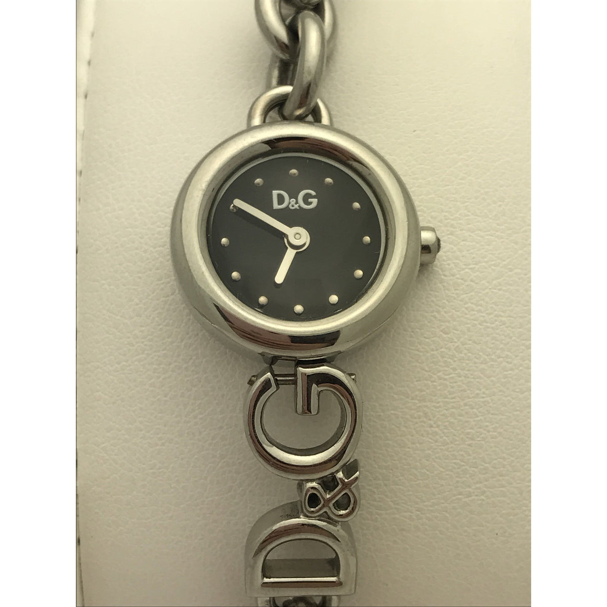 Dolce & Gabbana Women's Brim Black Dial Stainless Steel Watch DW0531