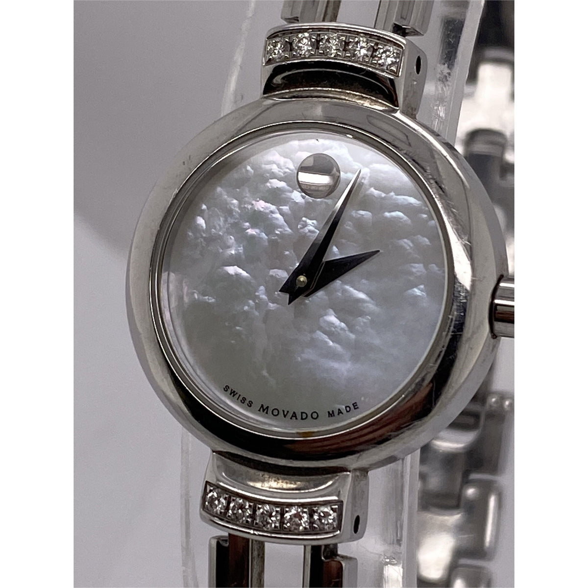 Movado Ladies Mother of Pearl Dial Silver Bracelet Watch 06.3.14.1013