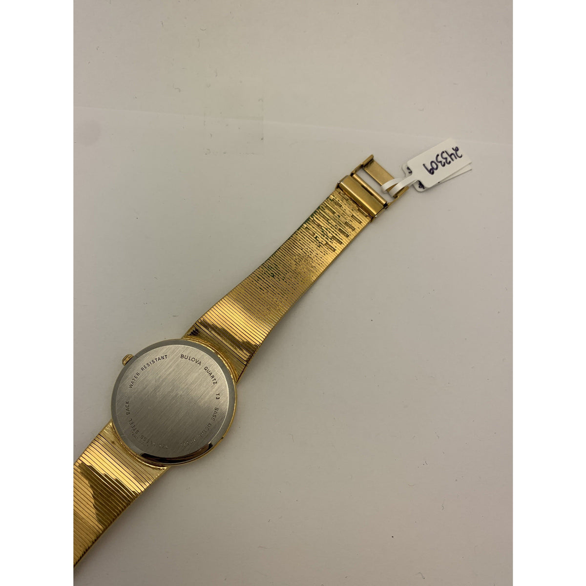 Caravelle by Bulova Unisex Black Dial Gold Tone Stainless Steel Watch 42M21