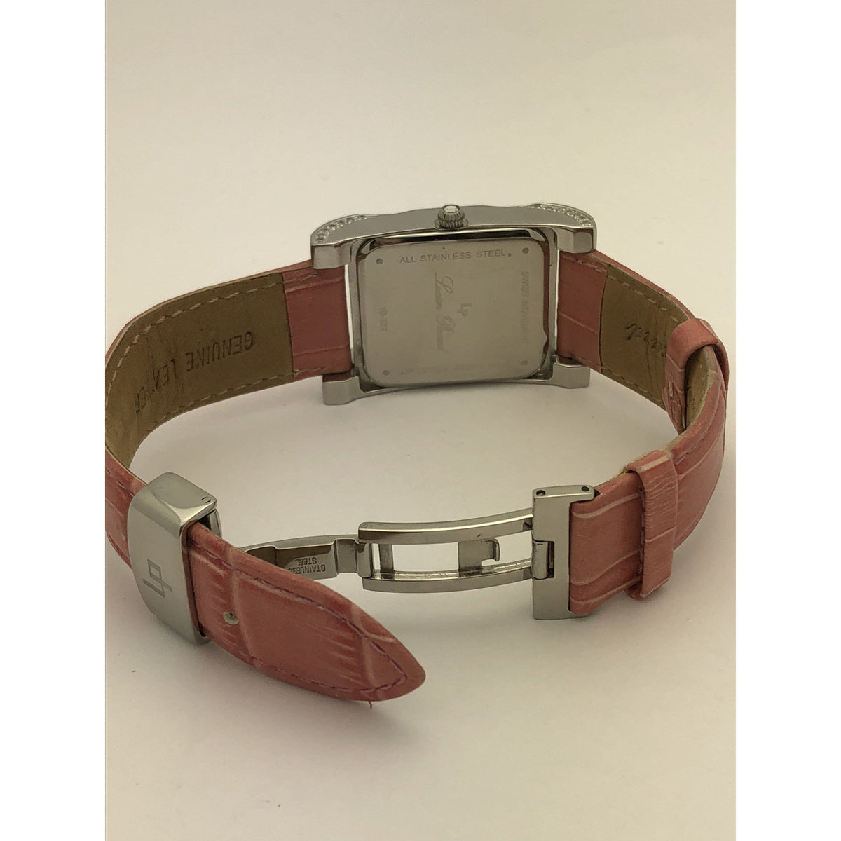 Lucien Piccard Ladies Pink Dial Stainless Steel Case Pink Brand Watch 1B-323