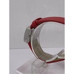 Fendi Red Dial Red Leather Strap Watch FOW850