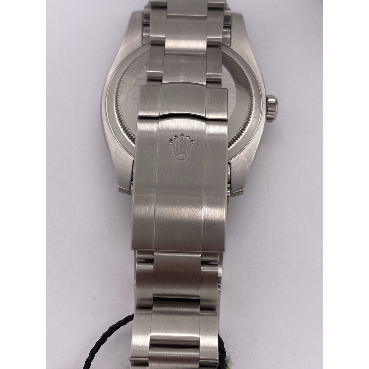 Rolex Men's Oyster Perpetual 36MM Silver Dial Diamond Bezel 2.20CT. Silver Oyster Bracelet Watch