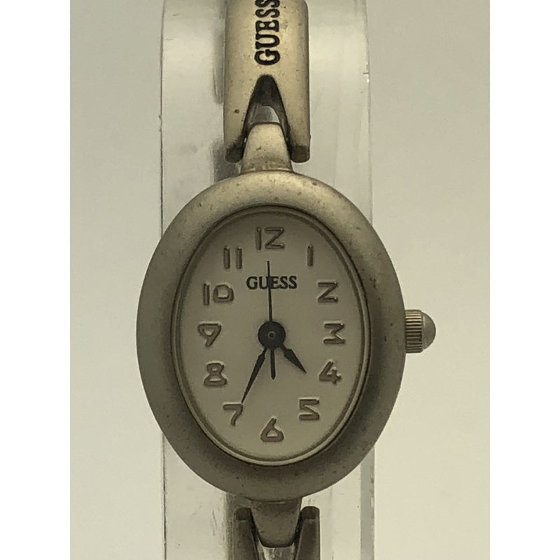 Guess Ladies Silver Case and Band Stainless Steel Back Watch