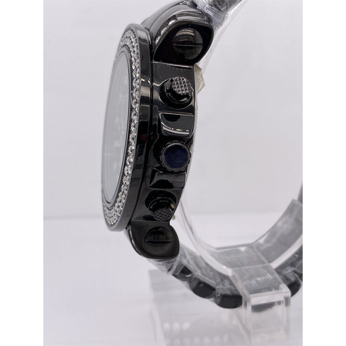 Joe Rodeo Men's Black Dial Black Stainless Steel Bracelet 120 Diamond 4.75 CT Watch JJU80