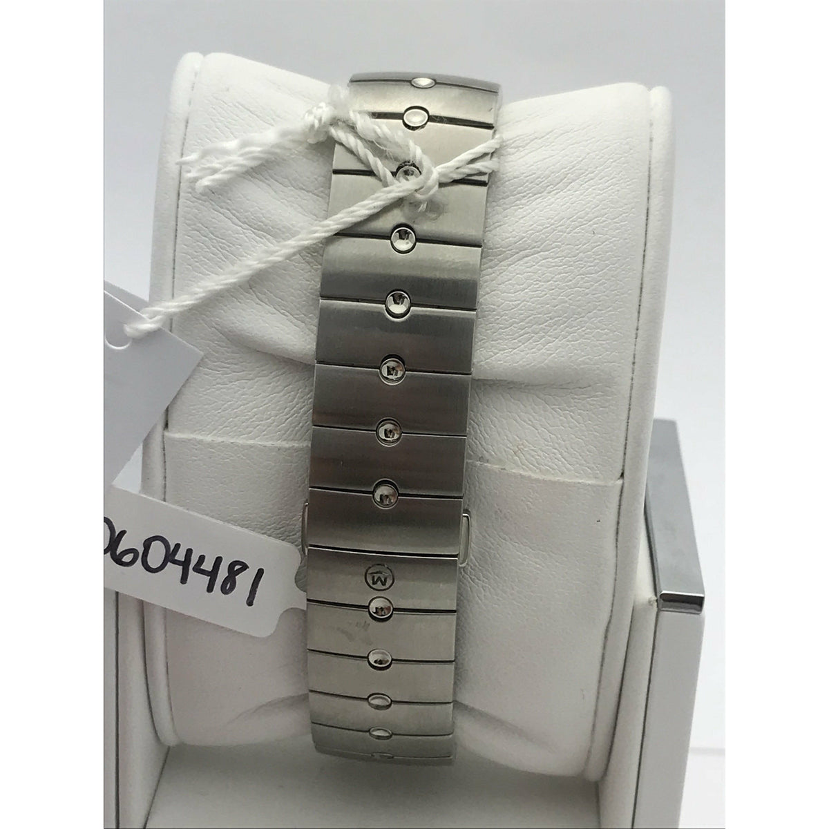Movado Ladies Silver Tone Dial Stainless Steel Bracelet Watch 0604481