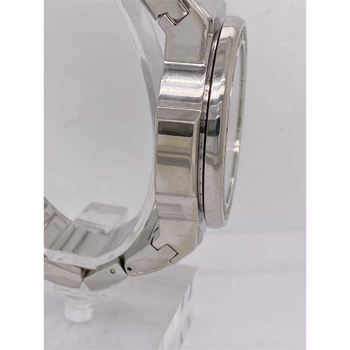 Freeze Men's Yellow/White Puzzle Piece Dial Silver Stainless Steel Bracelet Watch F4394