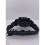 Gucci Men's Black Dial Black Stainless Steel Bracelet Chronograph Watch 101M