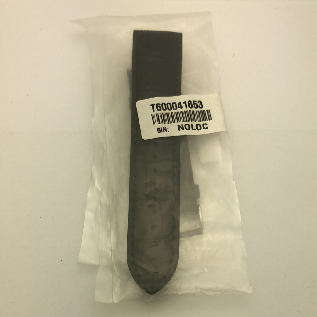 STPBL22MM001 Tissot Black Genuine Leather Strap OEM With Stainless Steel Buckle T00041653