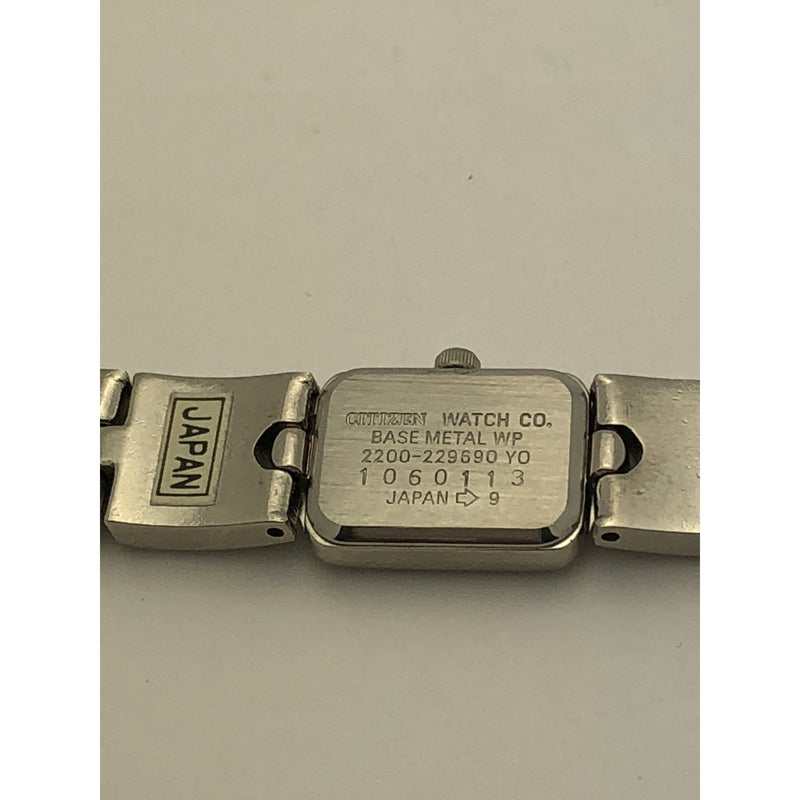 Citizen Ladies Elegance Silver Dial Stainless Steel Case Watch 2200-229690