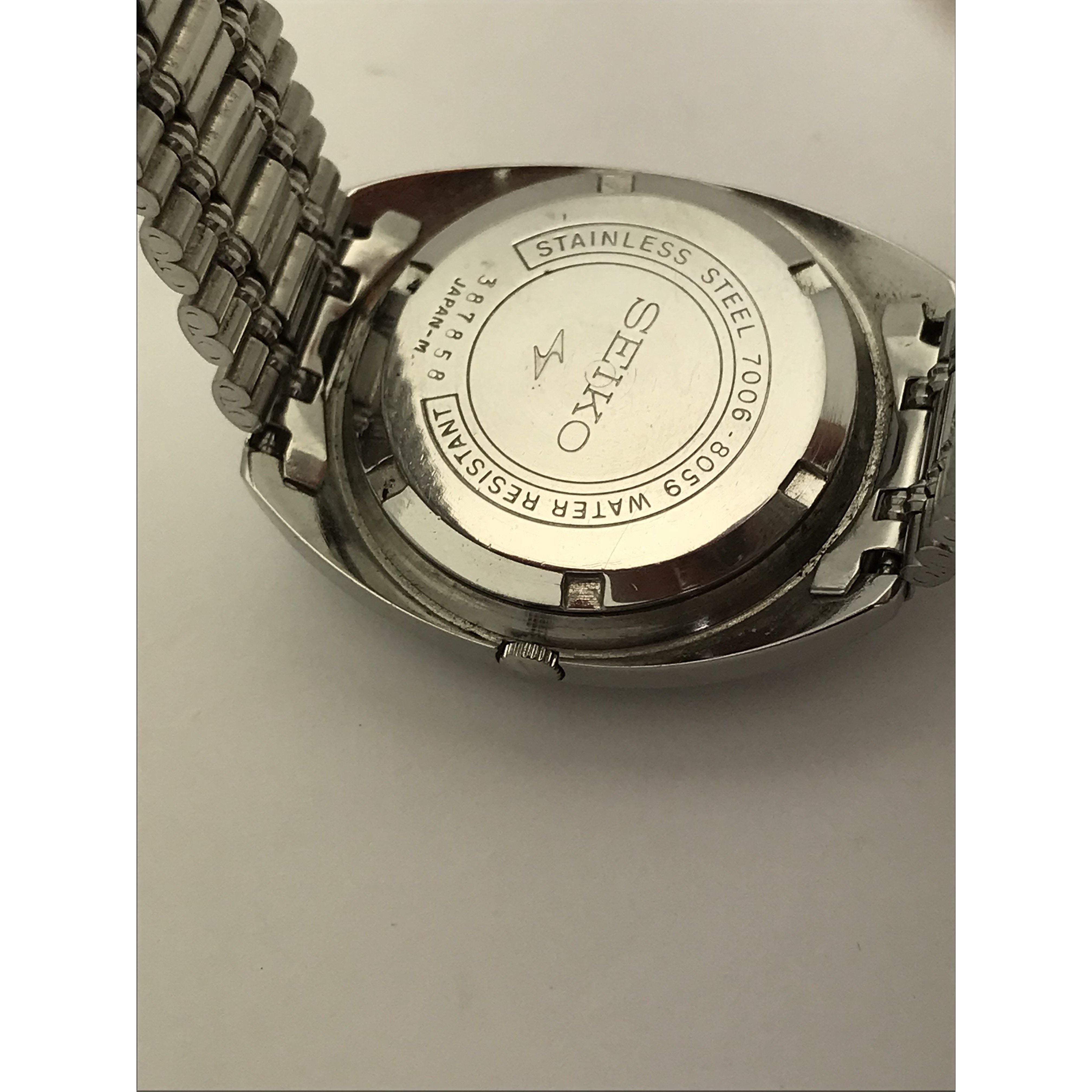 Seiko SZ Men's Automatic 17 Jewels Blue Dial Stainless Steel