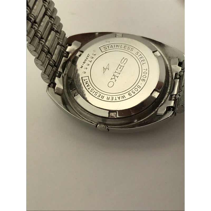 Seiko Men's Automatic 17 Blue Dial Steel Watch 387858 ELI JEWELERS