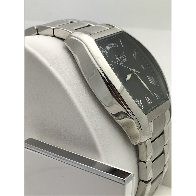 Piccard & Cie Men's Black Dial Stainless Steel Bracelet Watch 250851-603